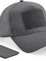 Beechfield B 638 5 panelová čepice s nášivkou 53.0638 graphite grey