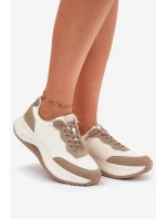 Dámské Semišové Tenisky Na Platformě Big Star RR274A344 HI-POLY SYSTEM Béžové Dámské Semišové Tenisky Na Platformě Big Star RR274A344 HI-POLY SYSTEM Béžové