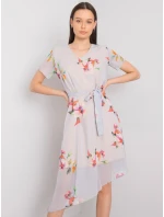 Sukienka LK SK model 21258842 jasny szary - FPrice Sukienka LK SK model 21258842 jasny szary - FPrice