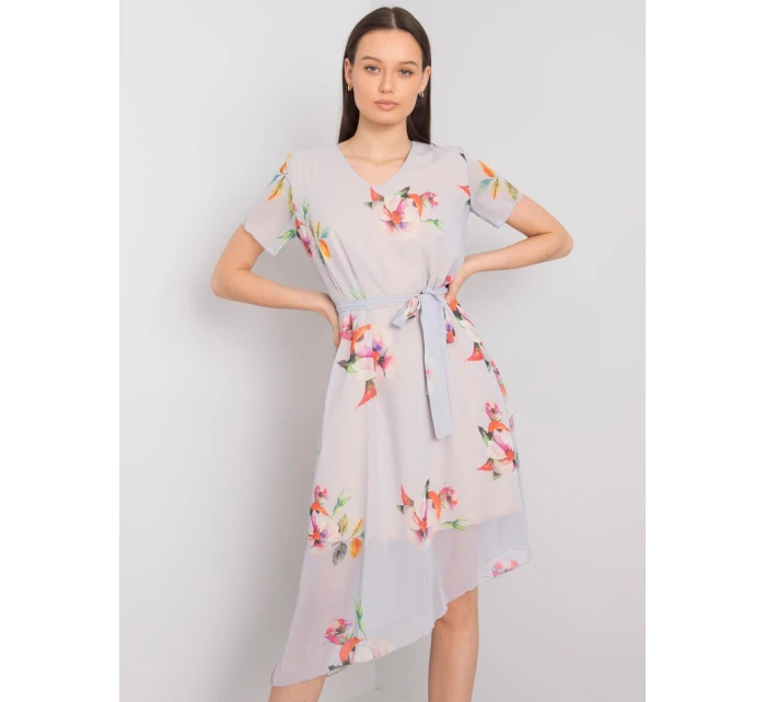 Sukienka LK SK model 21258842 jasny szary - FPrice Sukienka LK SK model 21258842 jasny szary - FPrice