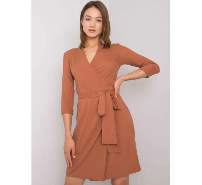 Šaty LK SK 507665.17P světle hnědá