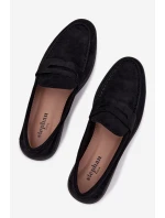 Dámské mokasíny z eko semiše – černé Renelia Dámské mokasíny z eko semiše – černé Renelia
