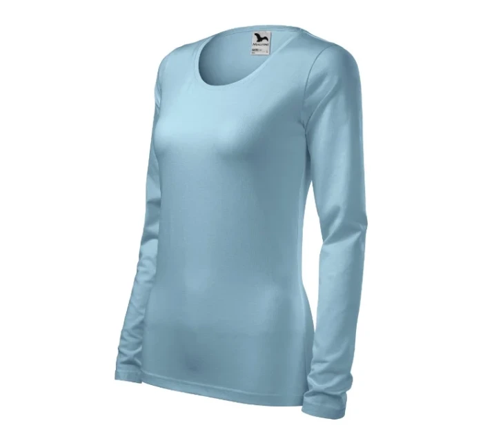 Slim triko dámské nebesky modrá