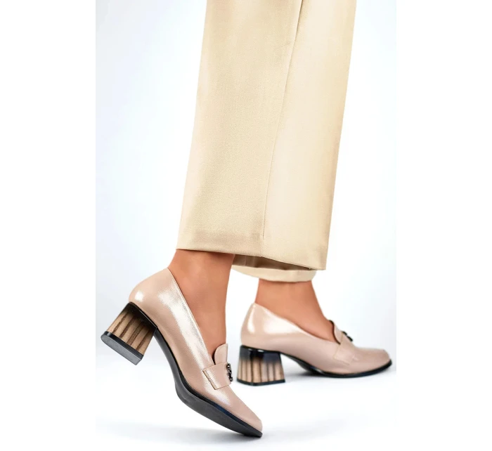 Lodičky na sloupku GD-FL479 béžové - PRIMO