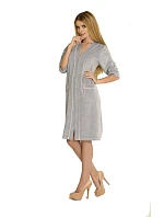 Dámský župan Velur Zip model 22321123 - De Lafense Dámský župan Velur Zip model 22321123 - De Lafense