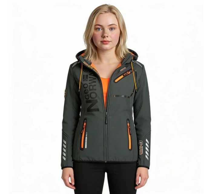 A EO DB 007 W šedá / oranžová softshellová bunda model 21182386 - Geographical Norway