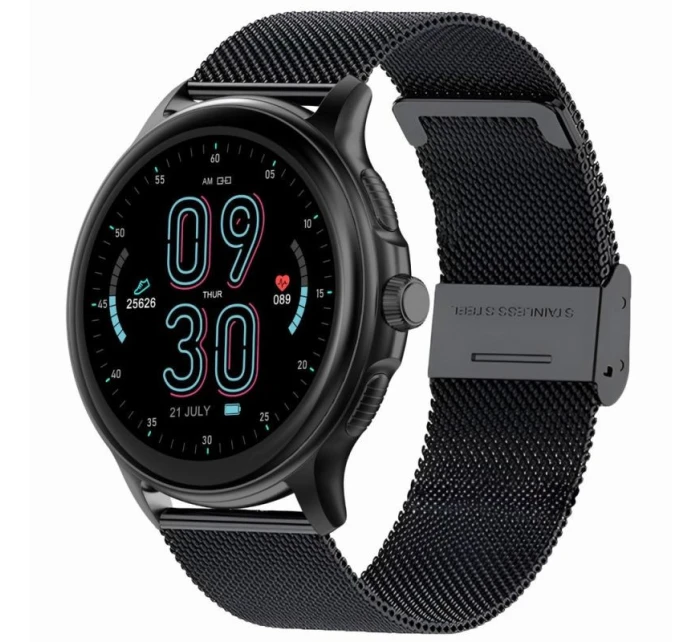 Dámské chytré hodinky GRAVITY GT12-2 Navy Blue Silicone Strap + Black Bracelet Dámské chytré hodinky GRAVITY GT12-2 Navy Blue Silicone Strap + Black Bracelet