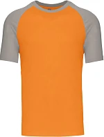 Kariban K 330 Baseballové tričko 20.K330 orange/light grey