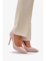 Lakované lodičky se špičatou špičkou Vizana – béžové Lakované lodičky se špičatou špičkou Vizana – béžové