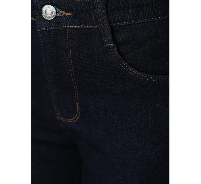 Dámské skinny džíny s vysokým pasem tmavě modré FashionStreet UY2865 Dámské skinny džíny s vysokým pasem tmavě modré FashionStreet UY2865