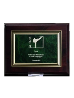 Plastový diplom s gravírováním na zlaté desce