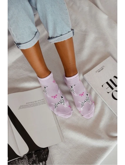 Dámské Ponožky Kotníkové model 21697660 Fialové - Milena Dámské Ponožky Kotníkové model 21697660 Fialové - Milena