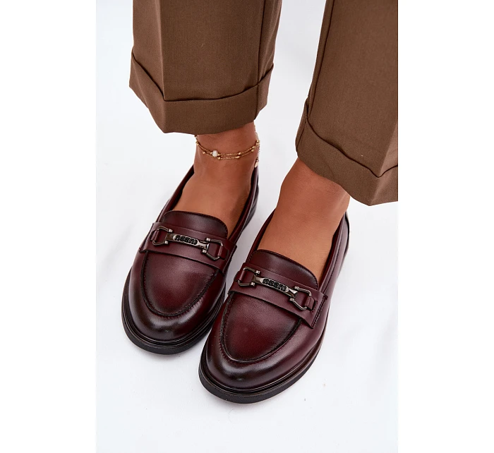 Kožené dámské mokasyny Vinceza 39983 bordó Kožené dámské mokasyny Vinceza 39983 bordó