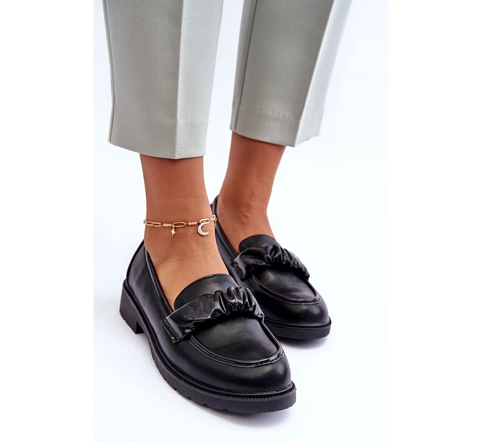 Kožené mokasíny  HY335 černé - S.Barski