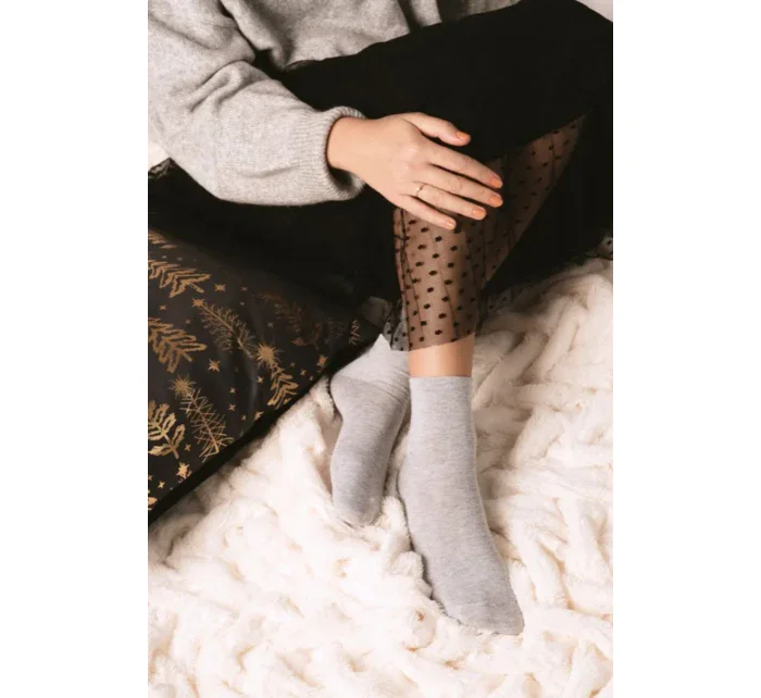 Hladké dámské ponožky 037