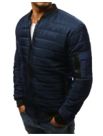 Pánská prošívaná bunda bomber tmavě modrá TX2205 Pánská prošívaná bunda bomber tmavě modrá TX2205