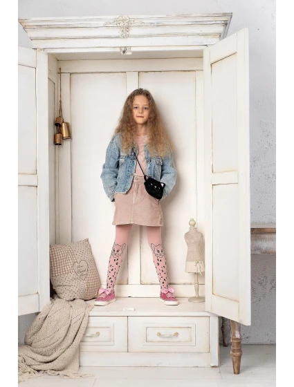 Knittexové punčocháče DR 2501 Leo Dots 40 den 104-128