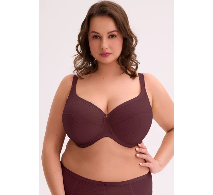 Poloměkká podprsenka Gaia BS 1058 Maxi Wine
