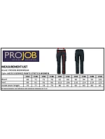 ProJob 2553 Service Pants Women Dámské strečové pracovní kalhoty 64.2553 black ProJob 2553 Service Pants Women Dámské strečové pracovní kalhoty 64.2553 black