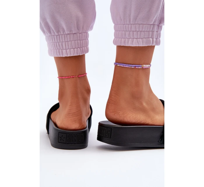 Dámské sandály na platformě z semiše Big Star model 21655540 černé - Big Star Shoes Dámské sandály na platformě z semiše Big Star model 21655540 černé - Big Star Shoes