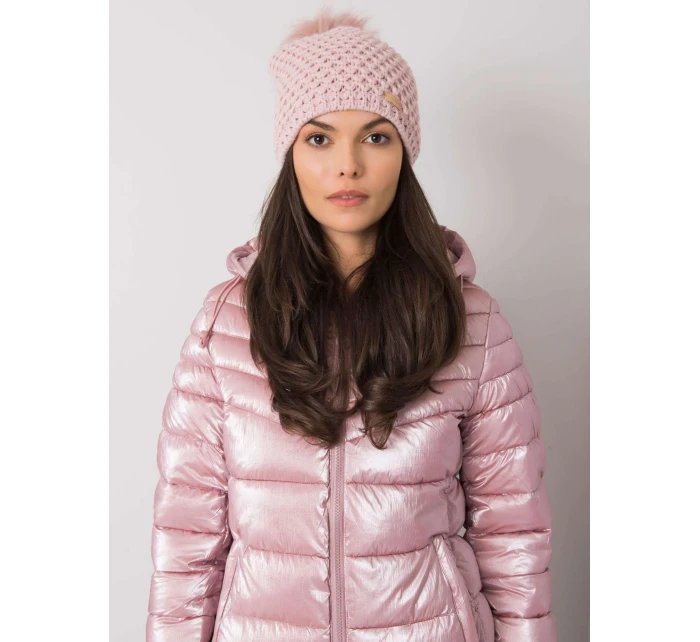 Dámská čepice.15 světle růžová