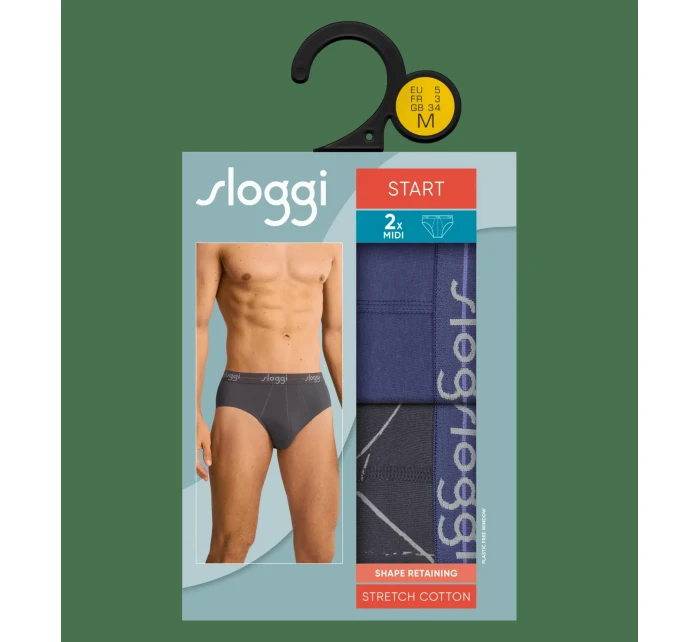 sloggi men Start Midi C2P box - BLUE - SLOGGI BLUE - SLOGGI sloggi men Start Midi C2P box - BLUE - SLOGGI BLUE - SLOGGI