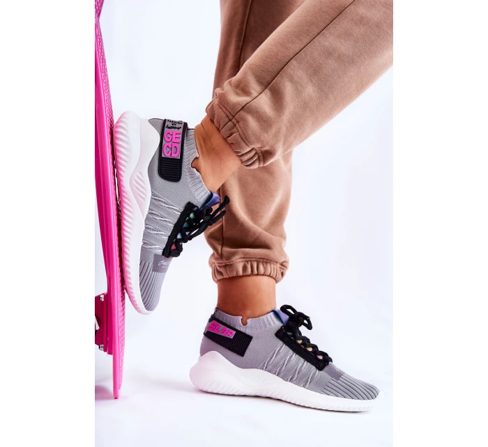 Dámská sportovní obuv nazouvací šedá Klayra Dámská sportovní obuv nazouvací šedá Klayra