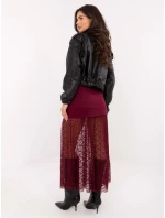 Spódnica MI SD model 21724563 bordowy - FPrice