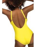 Dámské jednodílné plavky S36W-21 Fashion sport žluté - Self