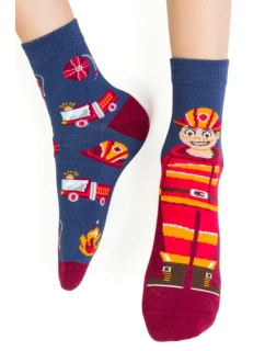 Chlapecké vzorované ponožky 014 JEANSOWY 29-31