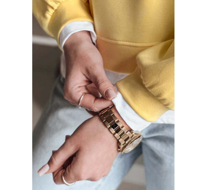 Dámská oversize mikina LUZZIO žlutá FashionStreet BY1380