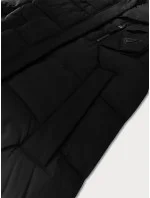 Černá zimní bunda z různých spojených materiálů Libland (7820) Černá zimní bunda z různých spojených materiálů Libland (7820)