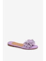 Dámské ploché s ozdobou Fialové Grelora