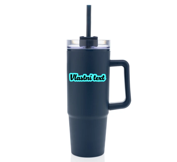 Personalizovaná termoska s průhledným víčkem s obrysem 