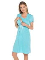 Dámská kojící košile Radosc Světle modrá - Italian Fashion