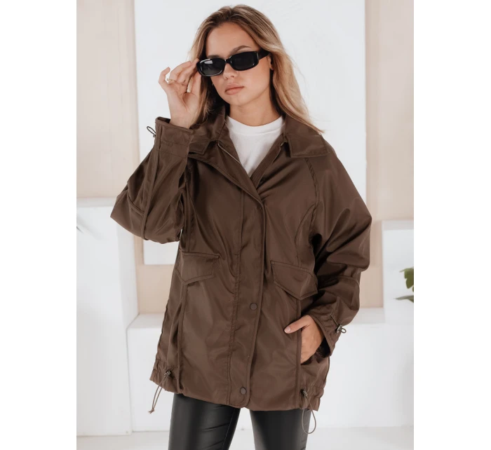 Dámská přechodná bunda hnědá Dstreet model 21968716 - FashionStreet