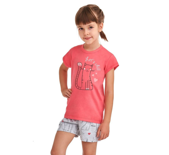 Dívčí pyžamo Hanička růžové Lets chill
