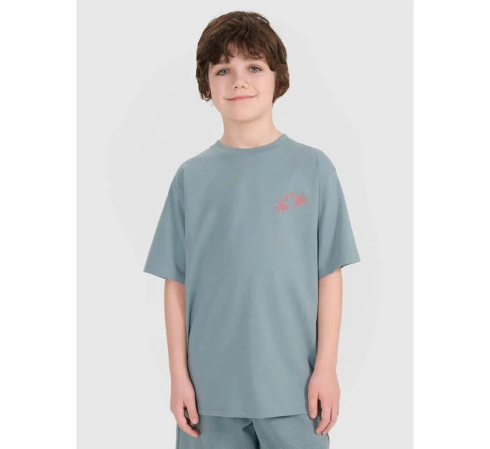 Chlapecké tričko oversize s potiskem 4F 4FJWSS25TTSHM1914-46S Chlapecké tričko oversize s potiskem 4F 4FJWSS25TTSHM1914-46S