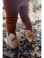 Dívčí teplé sněhule s mašlemi Béžove model 21597291 - Boto Dívčí teplé sněhule s mašlemi Béžove model 21597291 - Boto