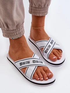 Dámské žabky na pěnové podrážce Big Star NN274A509 Bílé