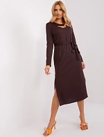 LK SK 509447 šaty.75P tmavě hnědá
