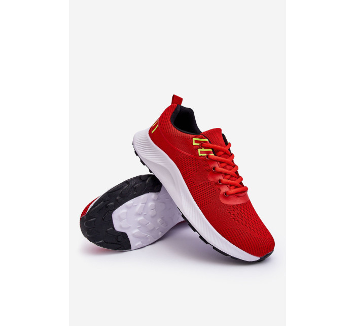 Klasická pánská sportovní obuv Šněrovací červená Jasper