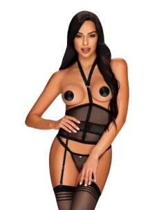 Odvážný korzet Strapelie corset - Obsessive