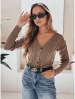 Dámský svetr MELANIA chocolate FashionStreet MY1653