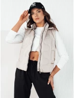 Dámská prošívaná vesta světle šedá Dstreet model 21974282 - FashionStreet