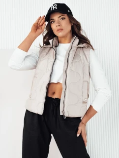 Dámská prošívaná vesta světle šedá Dstreet model 21974282 - FashionStreet