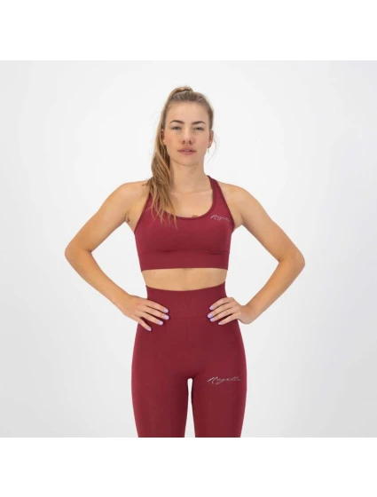 Rogelli TRINITY sportovní podprsenka bordó M