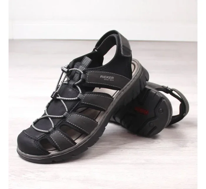 Vestavěné sandály Rieker M 26770-00 RKR584 Vestavěné sandály Rieker M 26770-00 RKR584