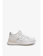 Dámské tenisky vyrobené z eko kůže bílé Kaimans Dámské tenisky vyrobené z eko kůže bílé Kaimans