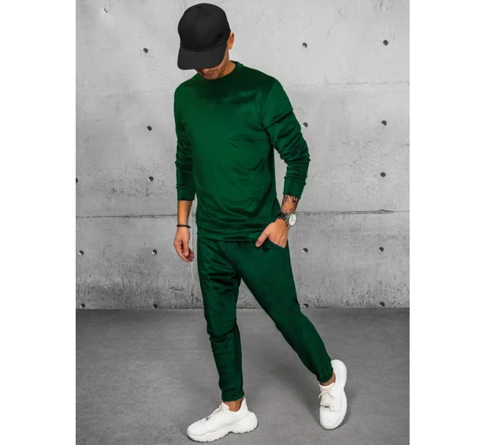 Pánská zelená velurová mikina Dstreet model 21967331 - FashionStreet